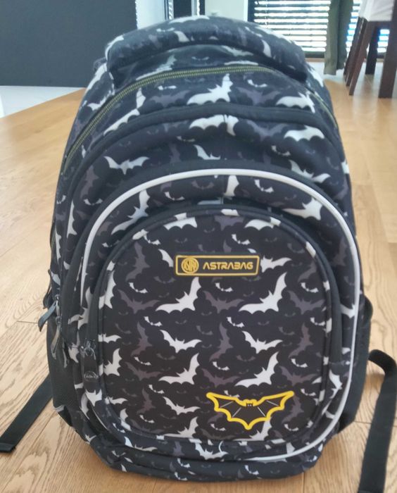 Plecak Astrabag Night bats czarny dla chłopca