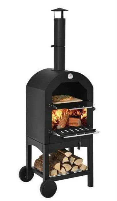 Ogrodowy piec do Pizzy Grill opalany drewnem Mobilna kuchnia pizza