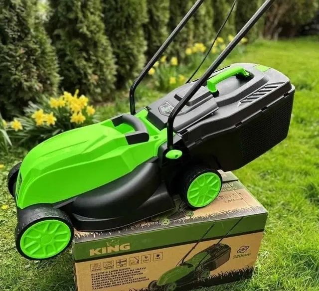 Якісна електрична газонокосарка 1400Вт Газонокосилка электрическая