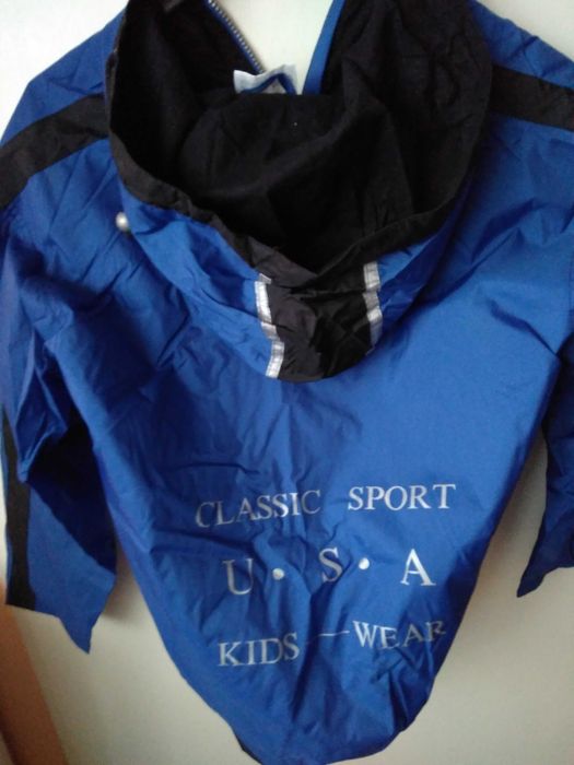 kurtka sportowa niebieska