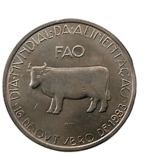 5 Escudos Coin - World Food Programme - FAO 1983
