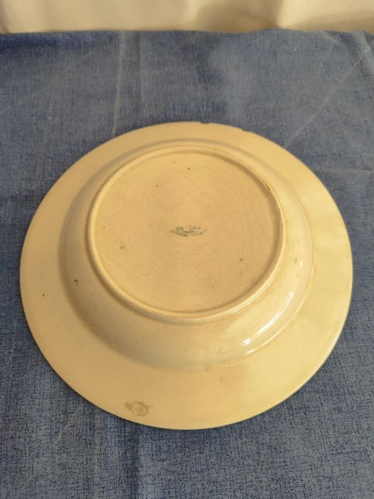 Prato Fundo Antigo Cerâmica Lusitânia Coimbra (Anos 30)