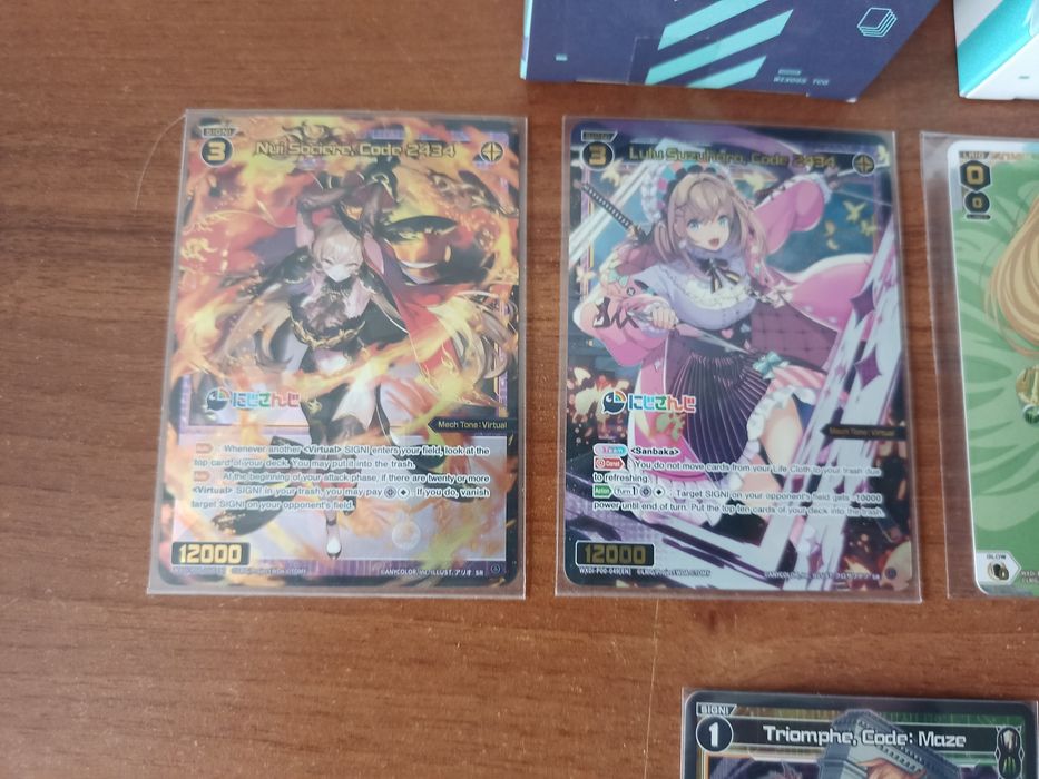 Zestaw WIXOSS TCG – 2x Starter Deck (Nijisanji, Ancient Surprise) + Karty SR/Promo