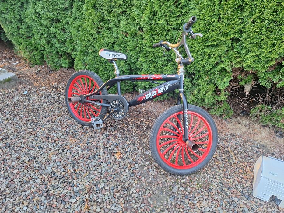 Rower BMX czarno-czrerwony