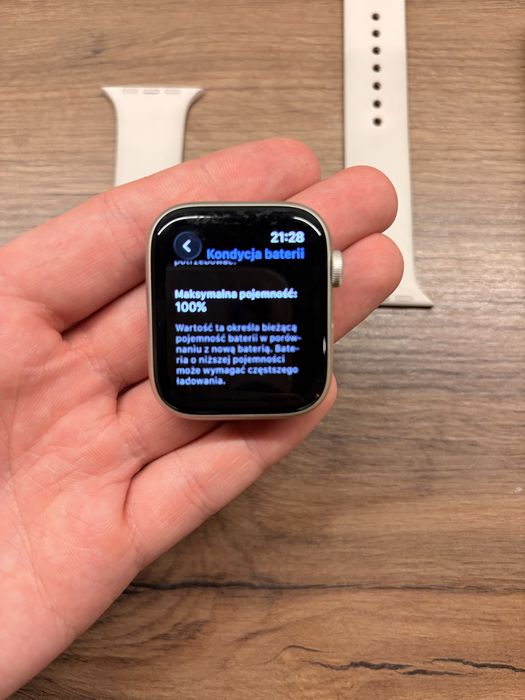 Apple watch SE 44 m bialy
