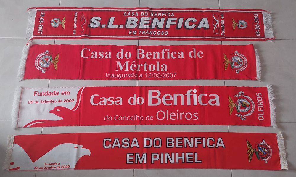 4 cachecois casas do Benfica