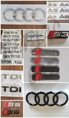 Simbolo Audi SLine Quattro S3 RS3 A3 A4 1.9tdi ABT TFSI allroad 2.0 ..