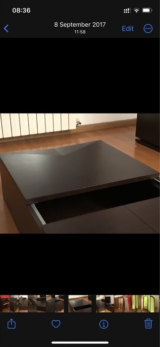 Mesa de centro + móvel de TV em madeira  Wengué