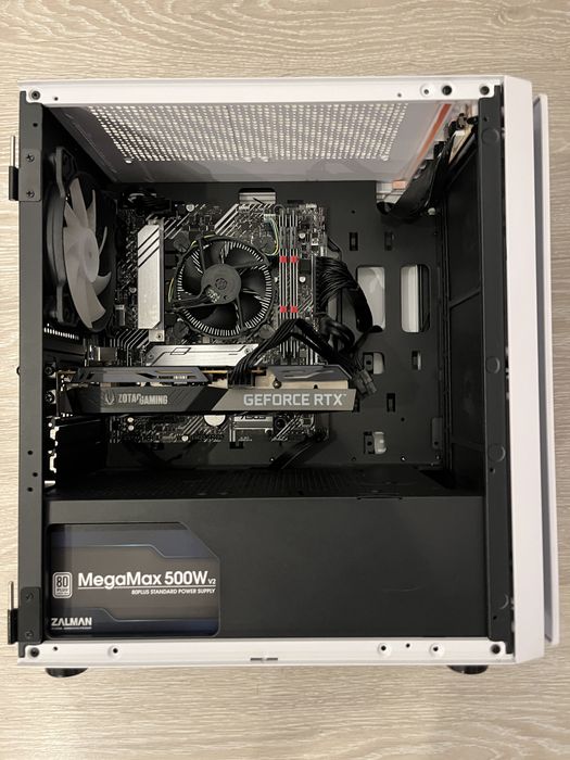 Игровой ПК i5-10400F / RTX 3060 Ti 8GB / 32GB DDR4 / SSD 500GB / Белый