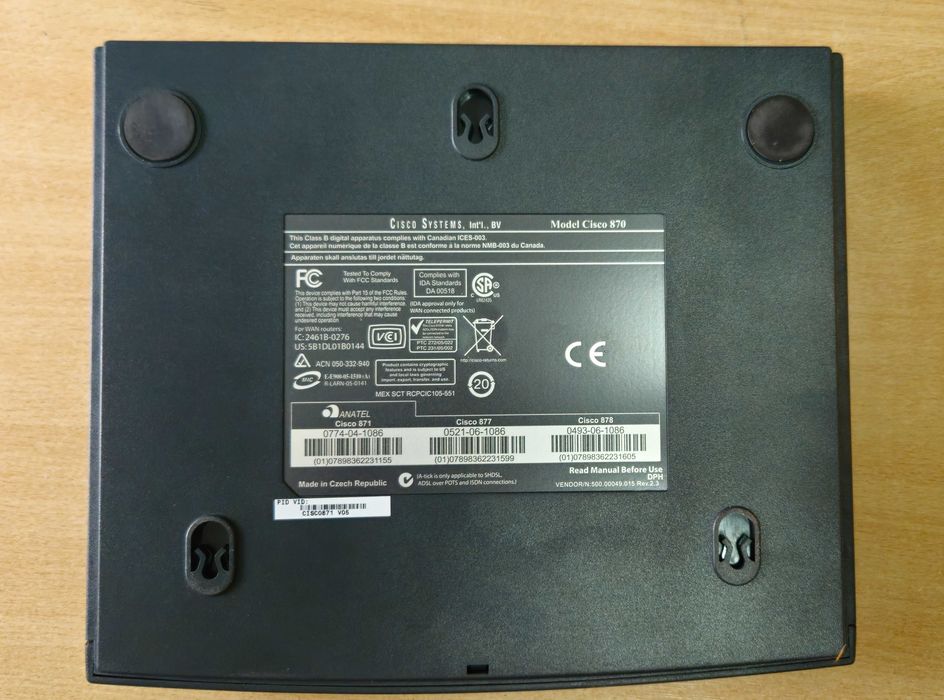 Cisco 870 маршрутизатор