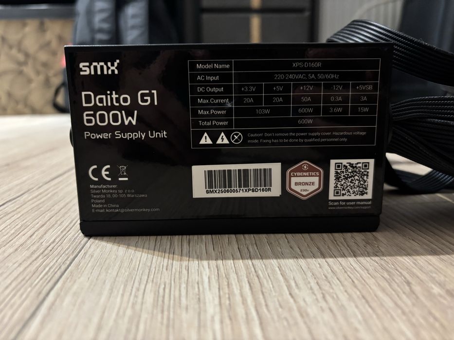 zasilacz 600w silver monkey