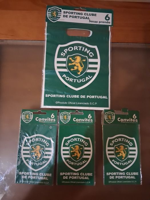 Convites e sacos prenda do Sporting