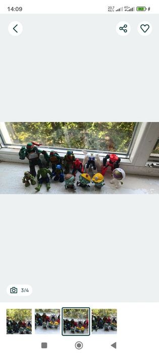 Лот черепашки ніндзя зомбі роботи халк