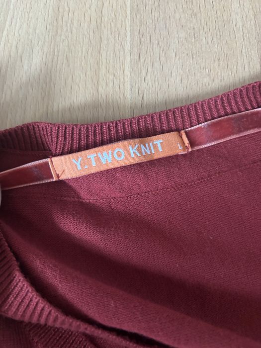 Sweter męski bordowy