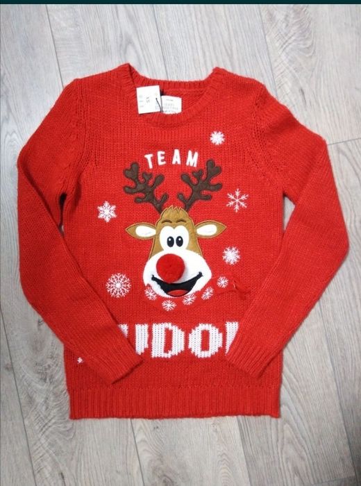 Новорічний светр для дівчинки підлітка