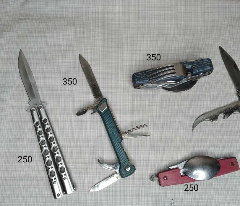 Ножи складные 2 х предметные и другие