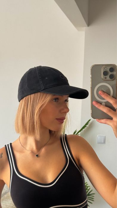 Кепка Alo Yoga Washed Off Duty (ОРИГІНАЛ) вінтажний чорний, пісочний