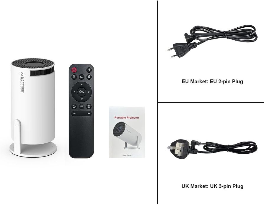 Projetor led 6000 lumens ANDROID 11 + Keystone 4D / 1080P  NOVOS