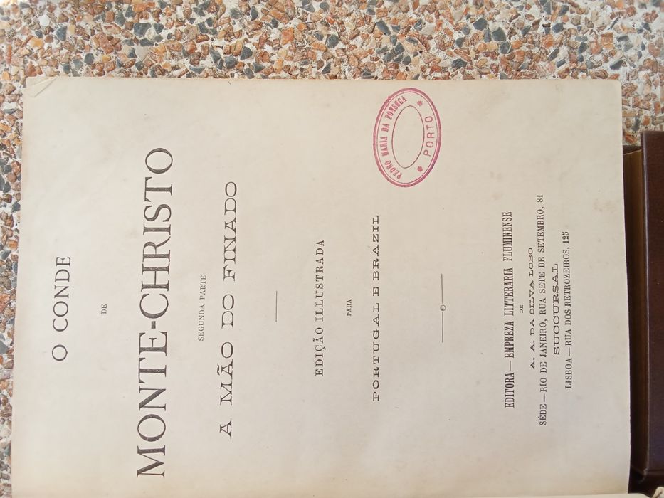 Livros antigos conde Monte Cristo e filhodesde8E-Lapis grande3EDesde3E