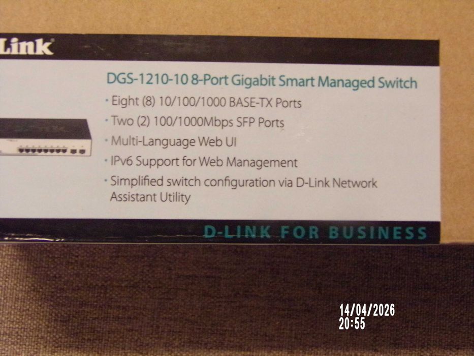 DGS-1210-10 8-port gigabite smart managed switch