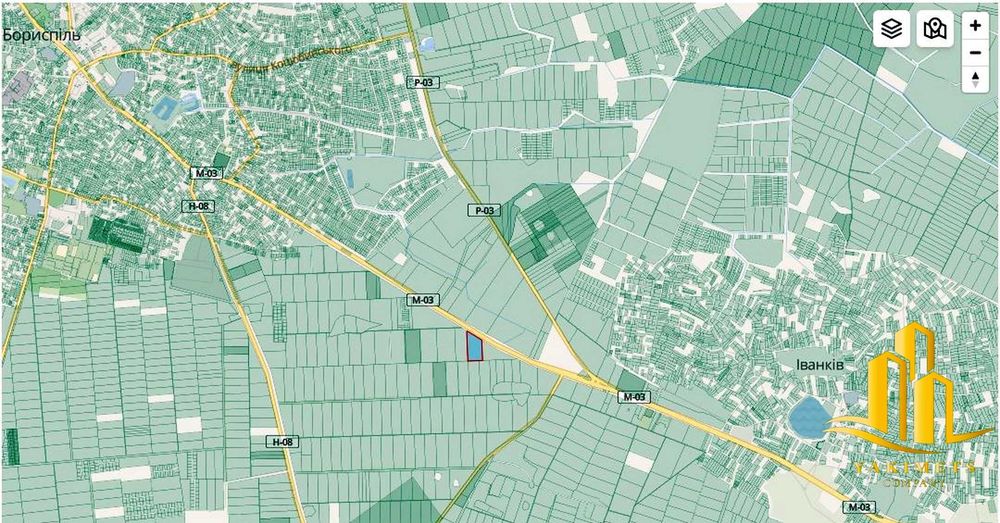Фасадна ділянка, Бориспільський район, шоссе Київ-Харків