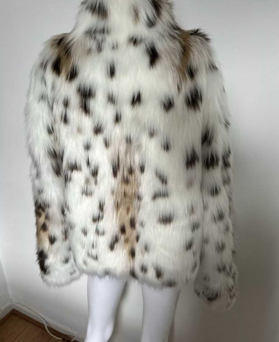 Шуба Zara оригінал леопард 4360/241 leopard faux fur jacket