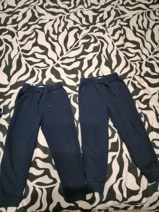 2x wygodne Spodnie dresowe 110 sinsay