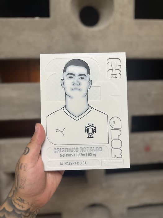 Cristiano ronaldo carta 3d