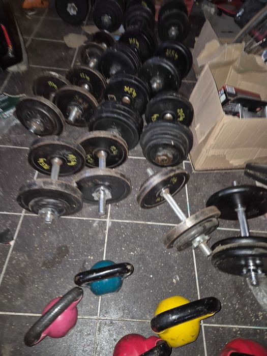 Hantle żeliwne  hantelki