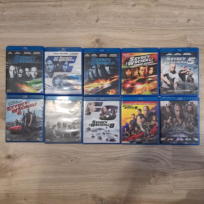 Szybcy i Wściekli 1-10 blu-ray.