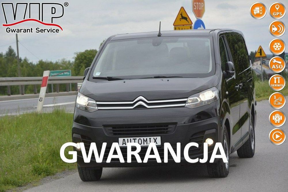 Citroën Jumpy  2.0HDI L3H1 nawi Android Auto gwarancja przebiegu brygadówka 6 osobowy