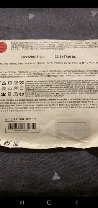 Conjunto Cama - Lençóis Zara - Criança