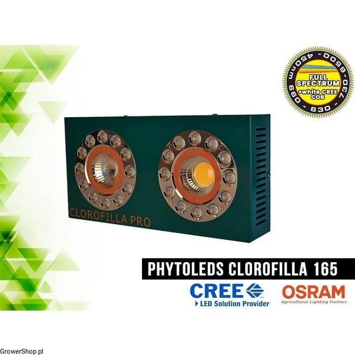 Lampa LED Phytolite Clorofilla 165W do uprawy indoor - STAN IDEALNY
