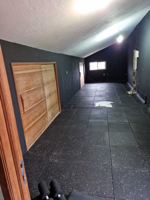 Piso borracha de ginásio