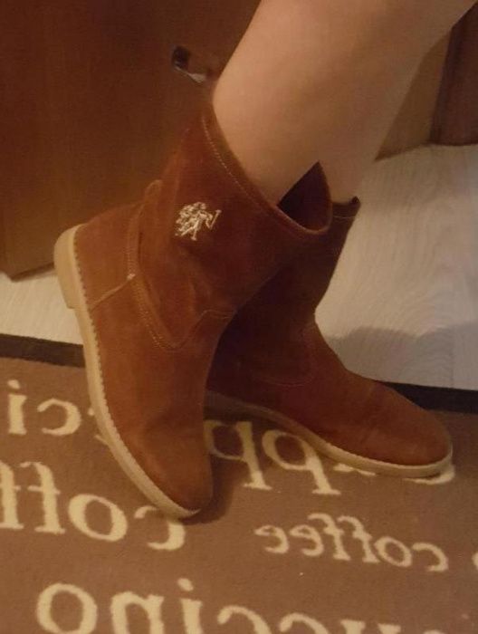 Оригинал.фирменные,кожаные,стильные,демисезонные сапоги u.s. polo assn