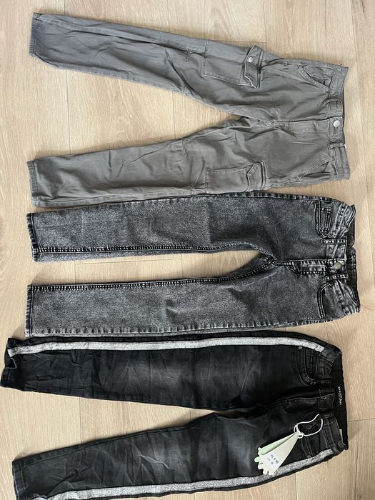 Jeansy spodnie dziewczęce 6szt 134/140