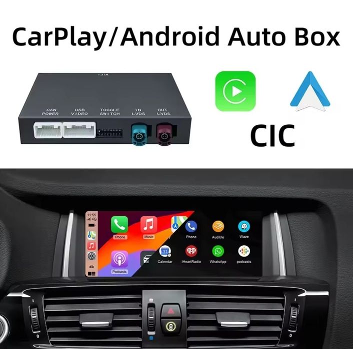 Box carplay/Android Auto BMW F10 F11 (Novo)