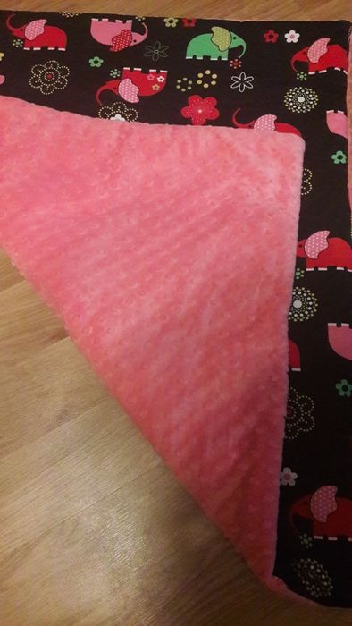 Kocyk minky-bawełna 68x78