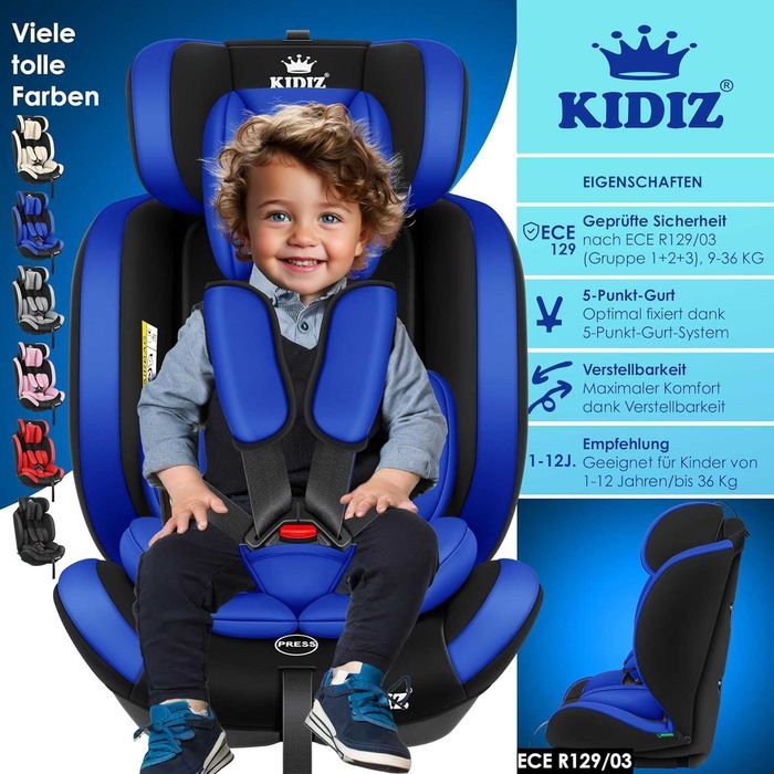 Nowy fotelik samochodowy / nosidełko / fotel 9-36kg / KIDIZ !4423!