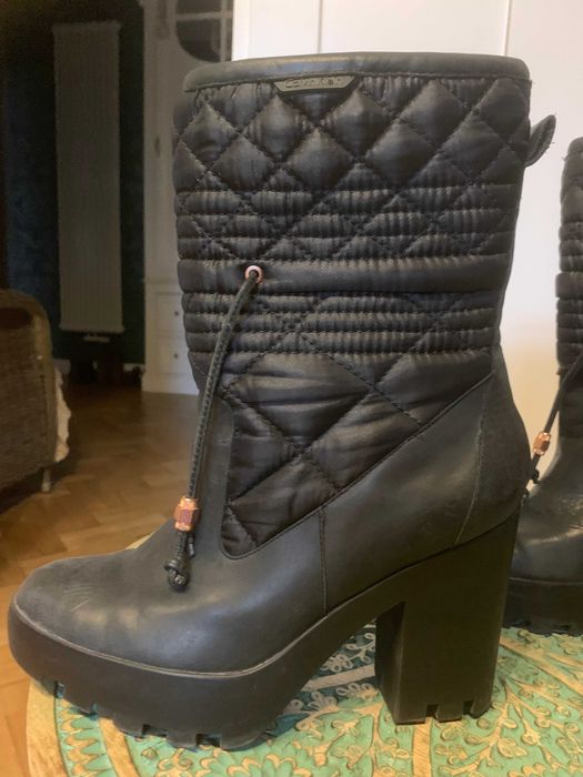 buty damskie, botki na obcasie