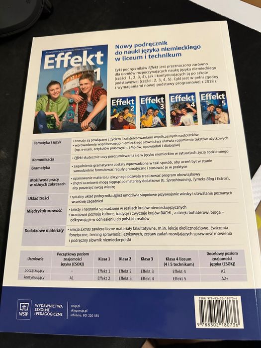 książka Język Niemiecki Effekt 1 wsip