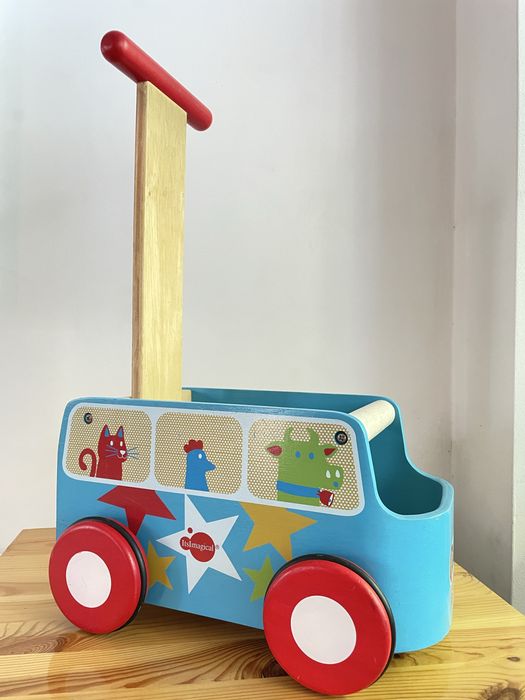 Andante/carrinho madeira com rodas Imaginarium