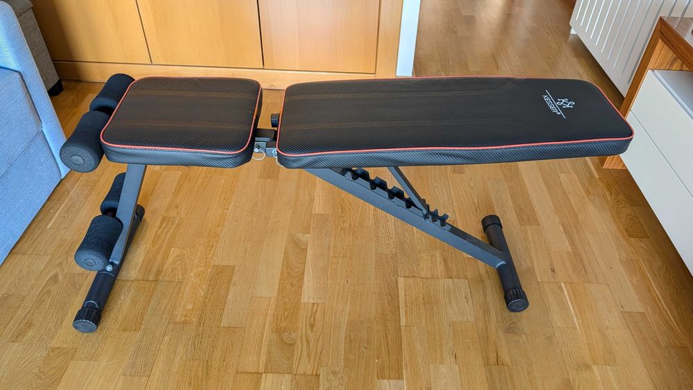 Kit Pesos Ajustáveis (40kg) + Banco Musculação Multifunções Semi-Novo440808971845642243