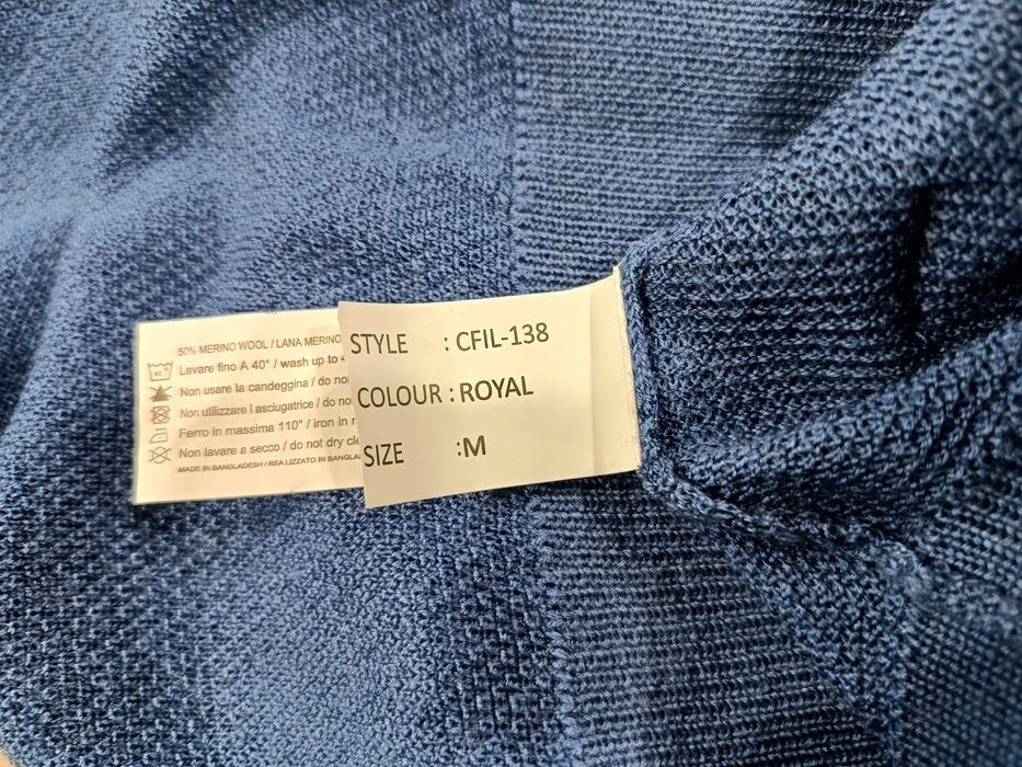 Sweter męski John Richmond roz. M wełna merino w składzie