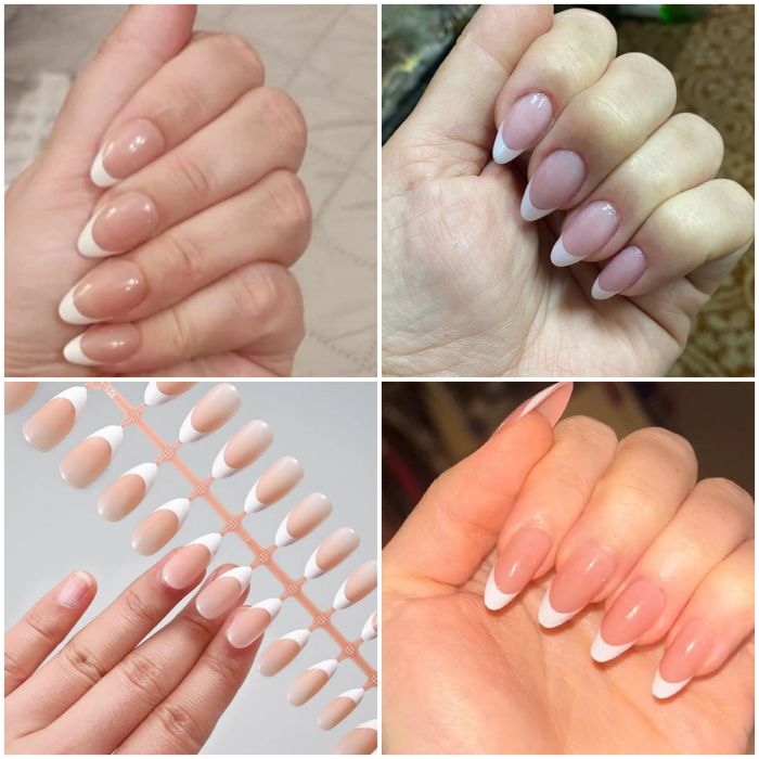 гелеві тіпси для нарощення френч прозорі котяче око більш 40 видів