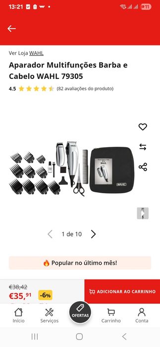 Conjunto barbeiro WAHL