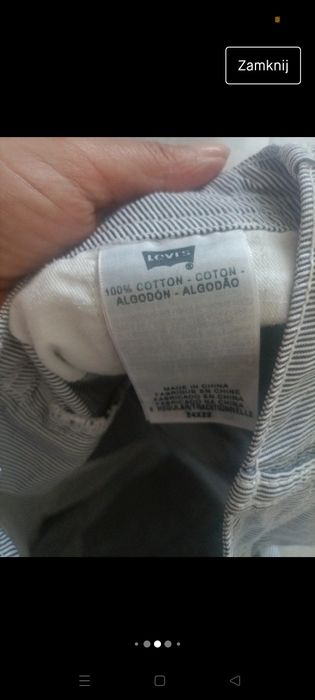 Levi's spodenki chłopiece 122/128