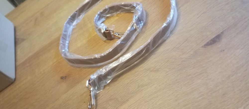 Pasek do torebki brązowy