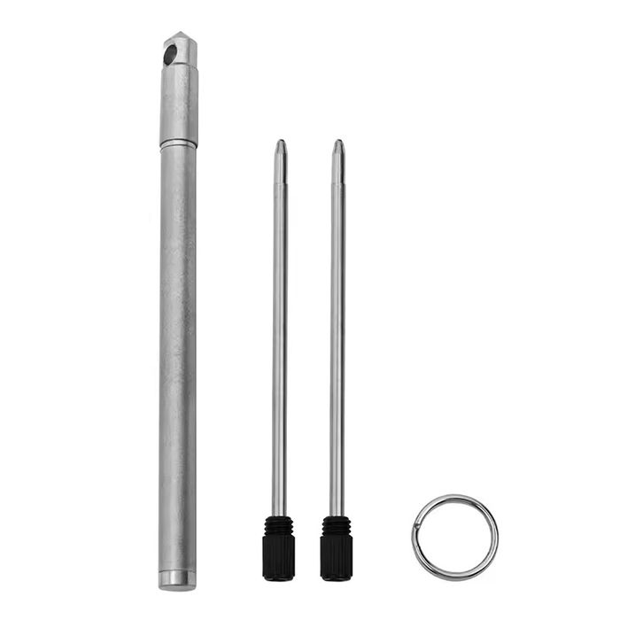 Titanium pen. Миниатюрная ,титановая , шариковая ручка ( EDC ). Тактическая ручка - брелок.