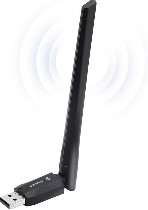 Karta sieciowa dwupasmowa WI-FI ADAPTER USB 650Mbps dual band 2.4G 5G